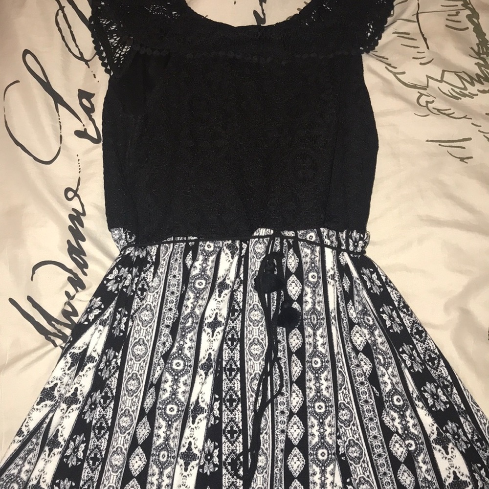 Black Aztec dress